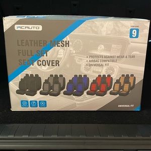 PIC-AUTO Full set seat covers including covers for headrests. EXCELLENT!